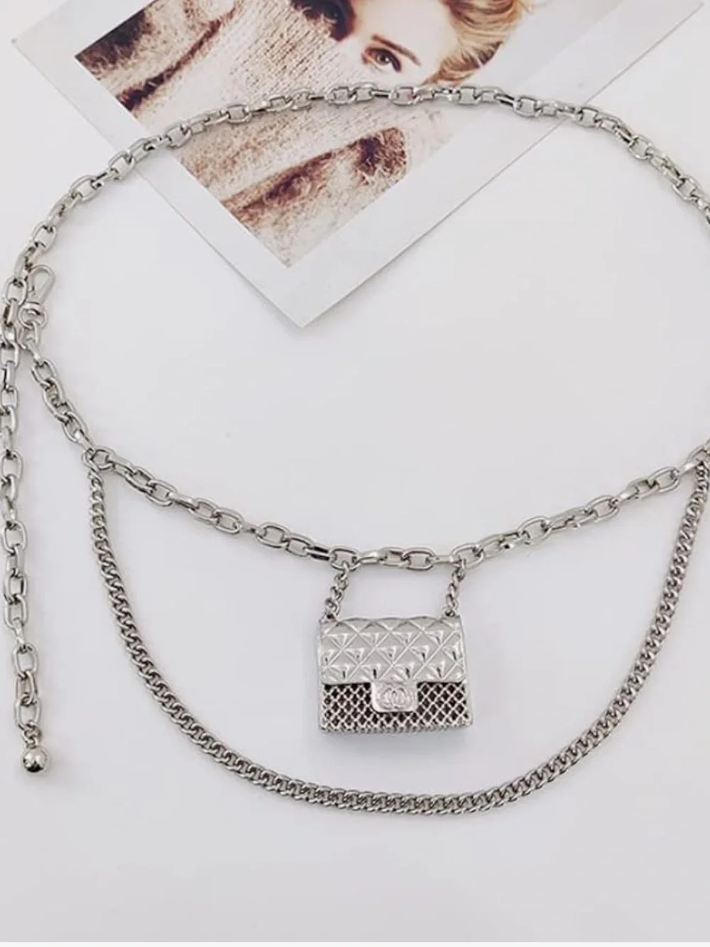 Vintage Style Mini Bag Chain Belt
